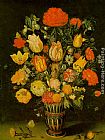 Ambrosius Bosschaert the Elder Still-Life of Flowers painting